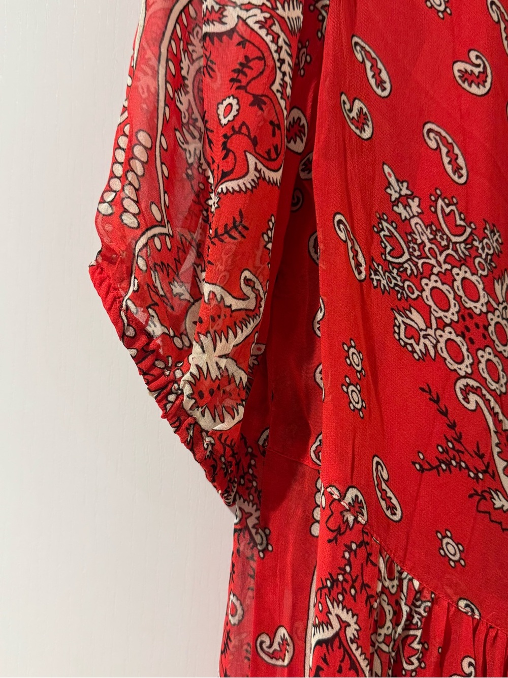 Sundance Red Paisley Dress NWT - Picture 10 of 11